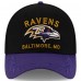 Бейсболка Baltimore Ravens New Era Black/Purple 2025 NFL Draft 39THIRTY