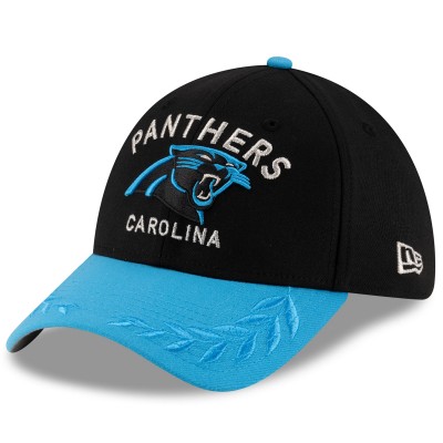 Бейсболка Carolina Panthers New Era Black/Blue 2025 NFL Draft 39THIRTY