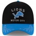 Бейсболка Detroit Lions New Era Black/Blue 2025 NFL Draft 39THIRTY