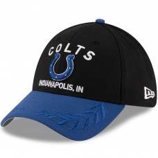 Бейсболка Indianapolis Colts New Era Black/Royal 2025 NFL Draft 39THIRTY