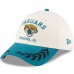 Бейсболка Jacksonville Jaguars New Era Cream/Teal 2025 NFL Draft 39THIRTY