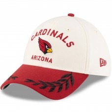 Бейсболка Arizona Cardinals New Era Cream/Cardinal 2025 NFL Draft 39THIRTY