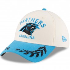 Бейсболка Carolina Panthers New Era Cream/Blue 2025 NFL Draft 39THIRTY