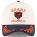 Бейсболка Chicago Bears New Era Cream/Navy 2025 NFL Draft 39THIRTY