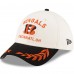 Бейсболка Cincinnati Bengals New Era Cream/Black 2025 NFL Draft 39THIRTY