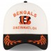 Бейсболка Cincinnati Bengals New Era Cream/Black 2025 NFL Draft 39THIRTY