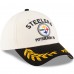 Бейсболка Pittsburgh Steelers New Era Cream/Black 2025 NFL Draft 39THIRTY