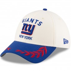 Бейсболка New York Giants New Era Cream/Royal 2025 NFL Draft 39THIRTY
