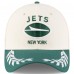 Бейсболка New York Jets New Era Cream/Green 2025 NFL Draft 39THIRTY