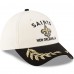 Бейсболка New Orleans Saints New Era Cream/Black 2025 NFL Draft 39THIRTY Flex