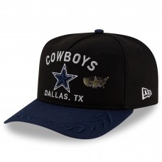 Бейсболка Dallas Cowboys New Era Black/Navy 2025 NFL Draft On Stage A-Frame 59FIFTY