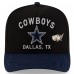Бейсболка Dallas Cowboys New Era Black/Navy 2025 NFL Draft On Stage A-Frame 59FIFTY