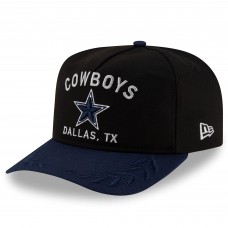 Бейсболка Dallas Cowboys New Era Black/Navy 2025 NFL Draft A-Frame 9FIFTY Snapback