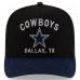Бейсболка Dallas Cowboys New Era Black/Navy 2025 NFL Draft A-Frame 9FIFTY Snapback