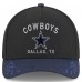 Бейсболка Dallas Cowboys New Era Black/Navy 2025 NFL Draft 39THIRTY
