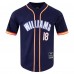 Chicago Bears Caleb Williams Pro Standard Navy Mesh Button-Up Baseball Jersey