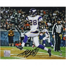 Adrian Peterson Minnesota Vikings Autographed Fanatics Authentic 8 x 10 High Step Touchdown Photograph