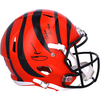 Chad Johnson Cincinnati Bengals Autographed Fanatics Authentic Riddell Speed Replica Helmet with “Ocho Cinco” Inscription