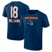 Футболка Chicago Bears Caleb Williams Navy Name & Number Team Wordmark