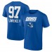 New York Giants Dexter Lawrence II Royal Name & Number Team Wordmark T-Shirt New York Giants Dexter Lawrence II Royal Name & Number Team Wordmark T-Shirt