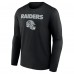 Las Vegas Raiders Brock Bowers Black Name & Number Team Wordmark Long Sleeve T-Shirt