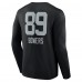 Las Vegas Raiders Brock Bowers Black Name & Number Team Wordmark Long Sleeve T-Shirt