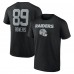Las Vegas Raiders Brock Bowers Black Name & Number Team Wordmark T-Shirt