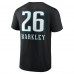 Футболка Saquon Barkley Philadelphia Eagles Name & Number Team Wordmark - Black
