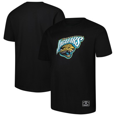 Jacksonville Jaguars Mitchell & Ness Black Classic Crew Neck T-Shirt