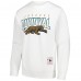 Jacksonville Jaguars Mitchell & Ness White Duval Classic Logos Pullover Sweatshirt