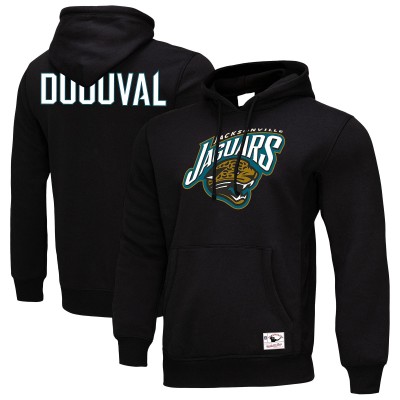 Jacksonville Jaguars Mitchell & Ness Black Duval Proud Pullover Hoodie