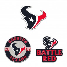 Houston Texans WinCraft Three-Piece Collector Pin Set
