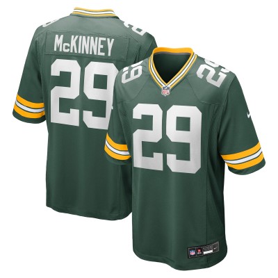 Игровая джерси Green Bay Packers Xavier McKinney Nike Green Team Game