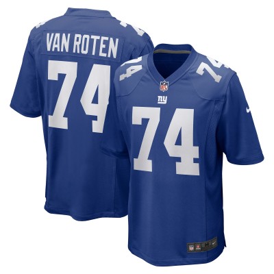 New York Giants Greg Van Roten Nike Royal Team Game Jersey