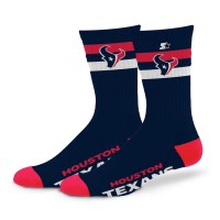 Unisex Houston Texans Starter Team Color Two-Stripe Crew Socks