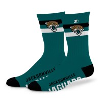 Unisex Jacksonville Jaguars Starter Team Color Two-Stripe Crew Socks