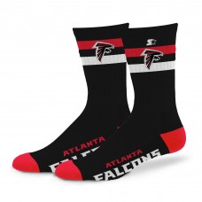 Unisex Atlanta Falcons Starter Team Color Two-Stripe Crew Socks