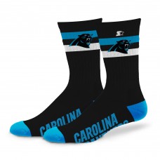 Unisex Carolina Panthers Starter Team Color Two-Stripe Crew Socks