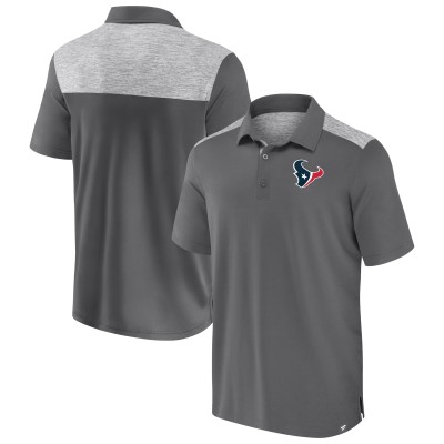 Houston Texans Fanatics Gray Long Shot Polo