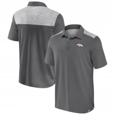Denver Broncos Fanatics Gray Long Shot Polo