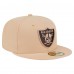 Бейсболка Las Vegas Raiders New Era Tan Candied Pecan 59FIFTY