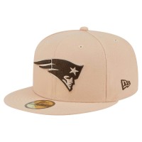 Бейсболка New England Patriots New Era Tan Candied Pecan 59FIFTY