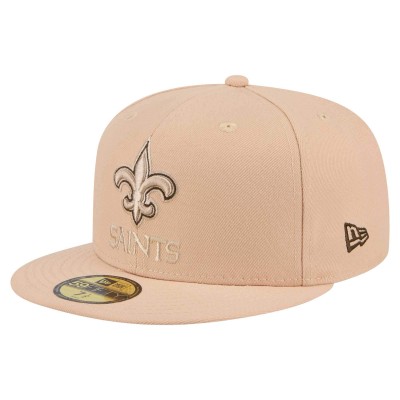 Бейсболка New Orleans Saints New Era Tan Candied Pecan 59FIFTY Fitted
