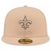 Бейсболка New Orleans Saints New Era Tan Candied Pecan 59FIFTY Fitted