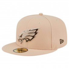 Бейсболка Philadelphia Eagles New Era Candied Pecan 59FIFTY - Tan