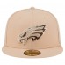 Бейсболка Philadelphia Eagles New Era Candied Pecan 59FIFTY - Tan