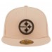 Бейсболка Pittsburgh Steelers New Era Tan Candied Pecan 59FIFTY