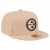 Бейсболка Pittsburgh Steelers New Era Tan Candied Pecan 59FIFTY