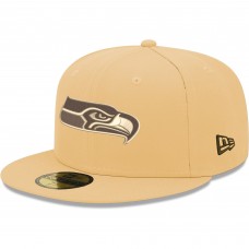 Бейсболка Seattle Seahawks New Era Tan Candied Pecan 59FIFTY