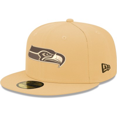 Бейсболка Seattle Seahawks New Era Tan Candied Pecan 59FIFTY